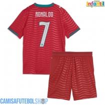 Camisa de time de futebol Portugal Cristiano Ronaldo #7 Replicas 1º Equipamento Infantil Mundo 2026 Manga Curta (+ Calças curtas)